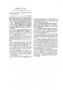 5x21 - Decreto 19 Abril 1813 Sobre Competencias de Jurisdicción