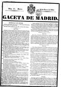5x26 - Real Decreto 26 Enero de 1834