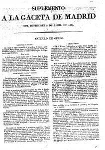 5x29 Real Decreto 1 de Baril de 1834 sobre nombramientos del Supremo Tribunal y la fórmula de juramento