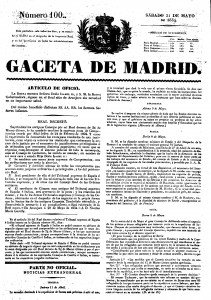 5x35 Real Decreto 29 de Mayo de 1834 Nueva Junta de Competencias