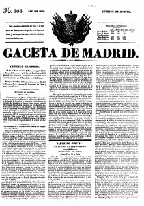 5x46 - Real Decreto 13 Agosto 1836