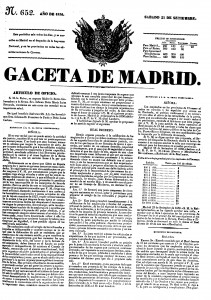 5x50 - Real Decreto 22 Septiembre 1836 Sobre la Constitución de una Junta