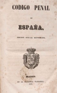 1848-03-19 Codigo Penal (Edición oficial de imprenta reformada de 1850)_Página_01