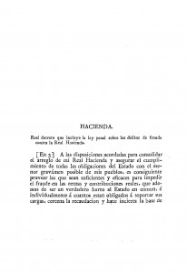 1830-05-03 Real Decreto, que incluye la ley penal sobre los delitos de fraude contra la Real Hacienda_Página_01