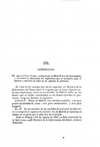 1847-08-25 Real Decreto, estableciendo en Madrid tres cárceles-modelos, y mandando la observancia del reglamento que se acompaña para el régimen _Página_01