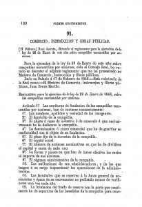 1848-02-17 Real Decreto, dictando el Reglamento para la ejecución de la Ley de 28 de enero de este año sobre compañías mercantiles por acciones_Página_01