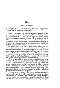 1850-06-08 Real Decreto, haciendo reformas y adiciones en la ley provisional dictada para la ejecución del Código penal_Página_1