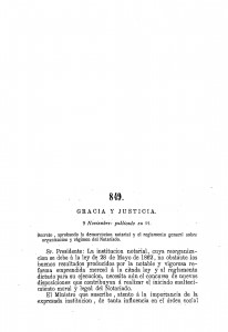 1874-11-09 Decreto, aprobando la demarcación notarial y el reglamento general sobre organización y régimen del Notariado_Página_01
