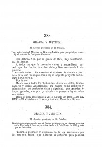 1885-08-22 Real Decreto, disponiendo que el Código de Comercio se observe como ley en la peninsula e islas adyacentes desde el 1º de enero de 1886._Página_001