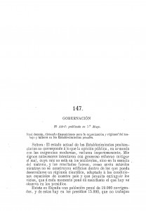 1886-04-29 Real Decreto,  dictando disposiciones para la organización y régimen del trabajo y talleres en los Establecimientos penales_Página_01
