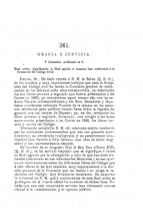 1888-12-08 Real Orden, significando el Real agrado á cuantos han colaborado á la formación del Código Civil_Página_1