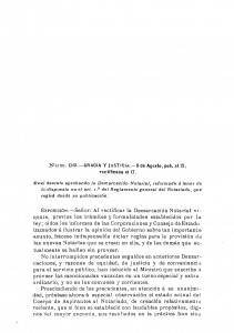 1907-08-09 Real Decreto, aprobando la Demarcación notarial, reformada á tenor de lo dispuesto en el art. 1.º del Reglamento_Página_01