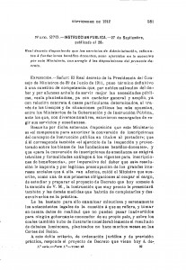 1912-09-27 Real Decreto, disponiendo que los servicios de Administración, referentes a fundaciones benéfico-docentes, sean ejercidos en lo suce_Página_1