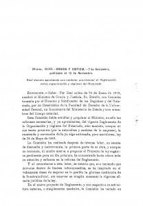 1921-11-07 Real Decreto, aprobando con carácter provisional el Reglamento sobre organización y régimen del Notariado_Página_001