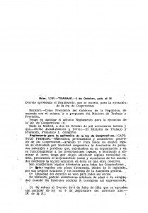 1931-10-02 Decreto, aprobando el Reglamento, que se inserta, para la ejecución de la ley de Cooperativas_Página_01