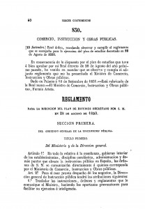 1851-09-10 Real Orden, mandando observar y cumplir el reglamento que se acompaña para la ejecución del plan de estudios decretado en 28 de agosto de 1850_Página_001