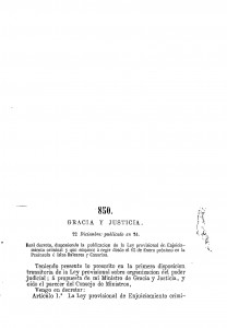 1872-12-22 Real Decreto,foto dos disponiendo la publicación  de la ley provisional de enjuiciamiento_Página_001