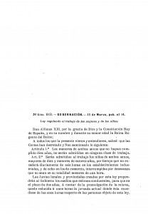 1900-03-13 Ley, regulando el trabajo de las mujeres y de los niños_Página_1