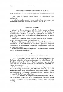 1912-07-22 Ley,  reformando la de 19 de Mayo de 1908, sobre Tribunales Industriales_Página_01