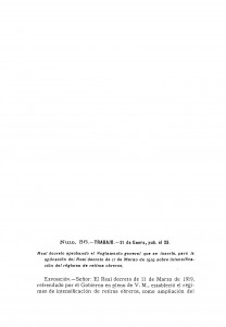 1921-01-21 Real decreto, aprobando el Reglamento general para el régimen obligatorio del retiro obrero_Página_01