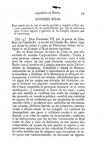1831-01-15 Real Cédula, por la cual se manda guardar y cumplir el Real decreto comprensivo de las constituciones que han de observarse para el buemencionan_Page_01