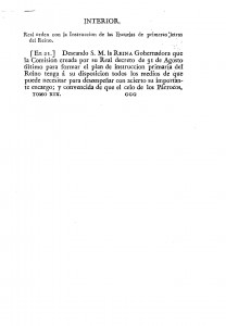 1834-10-21 Real orden, con la Instrucción de las Escuelas de primeras letras del Reino_Page_1