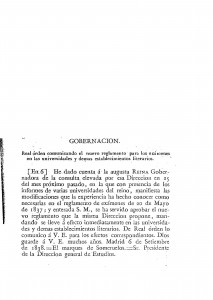 1838-09-06 Real Orden, comunicando el nuevo reglamento para los exámenes en las universidades y demás establecimientos literarios_Page_1