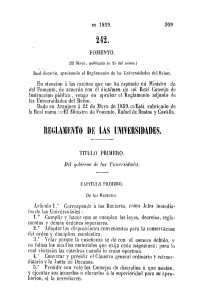 1859-05-22 Real Decreto, aprobando el Reglamento de las Universidades del Reino_Page_01