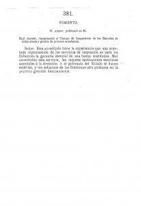 1885-08-21 Real Decreto, organizando el Cuerpo de Inspectores de las Escuelas de todas clases y grados de primera enseñanza_Page_01